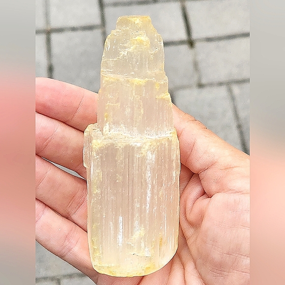 Anthropologie Terrain 3 3/4" Selenite Crystal Castle Tower - Picture 2 of 5